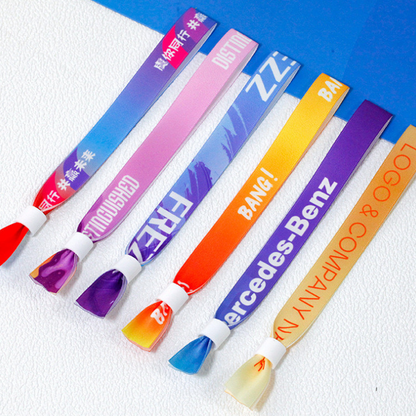 Custom Disposable Paper Event Wristband, Printed Tyvek Bracelet for Concert Festival Party OEM