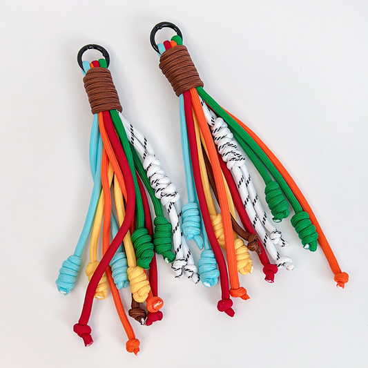 Custom Color Braided Tassel Keychain Handbag Decorative Tassel Pendant for Bag Garment Accessory