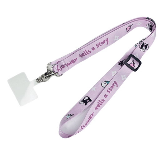 Custom Sublimation Printed Crossbody Phone Lanyard, Adjustable Neck Strap with Metal Clasp for Phone Case & Keys