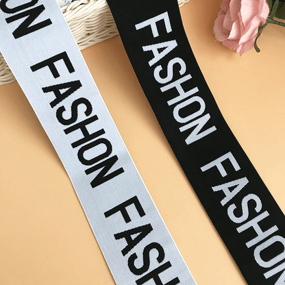 Custom Jacquard Elastic Band, Printed Polyester High Stretch Elastic Webbing, Logo Custom Elastic Strap For Garment, Underwear, Bag`