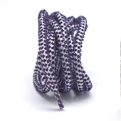 Custom Dot Pattern Braided Drawstring Cord, Two-Tone Spotted Woven Rope for Bags Garment