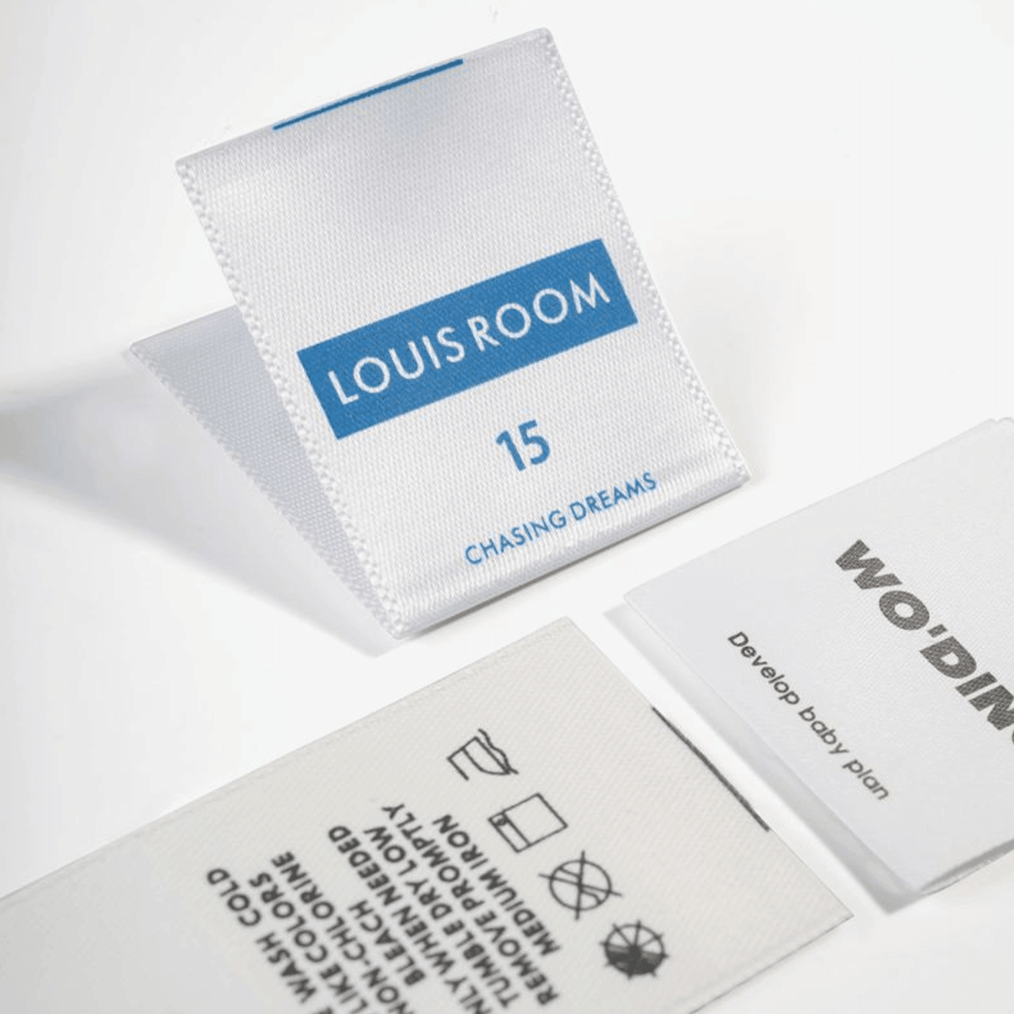 Custom Company Logo Woven Labels | Brand Garment Neck Woven Tags