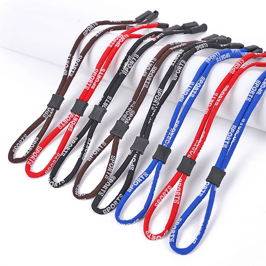 Custom Adjustable Eyeglass Strap, Non-Slip Polyester Sports Glasses Lanyard with Inner Buckle