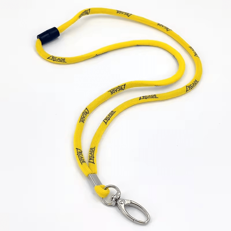 Custom Jacquard Logo Lanyard | Woven Pattern Neck Strap for ID Badge, Phone & Exhibition Events