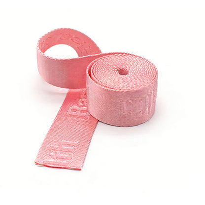 Concave Jacquard Woven Webbing, Custom Embossed Logo Fabric