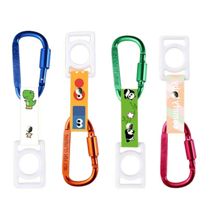 Custom Sublimation Water Bottle Lanyard with Carabiner & Silicone Loop, Portable Drink Bottle Holder Hook