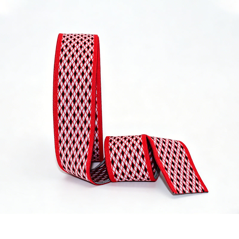 Custom Jacquard Nylon Elastic Webbing, Woven Logo Stretch Strap for Hat Garment Bag Accessories