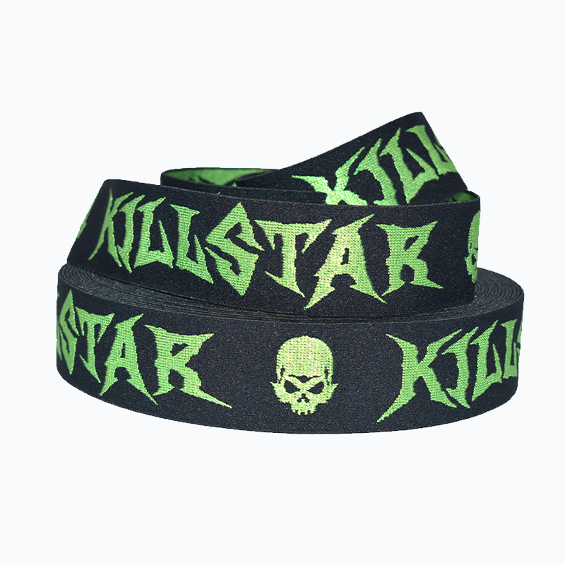Custom Printed Jacquard Polyester High‑Elastic Woven Elastic Webbing Strap