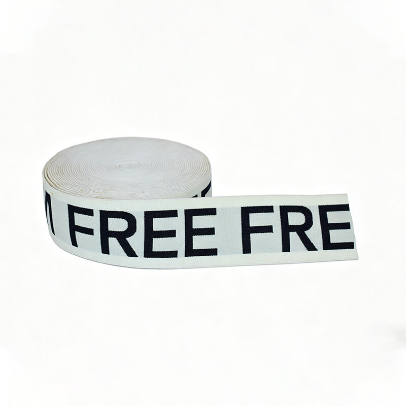 Custom Logo Jacquard Elastic Webbing Strap, Personalized‑Printed Elastic Ribbon