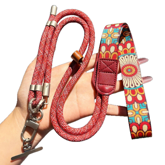 Custom Vintage Pattern Phone Crossbody Lanyard, Adjustable Anti-Lost Wrist Strap for Smartphones