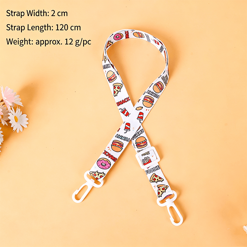 Custom Cute Printed Shoulder Strap, Replacement Lanyard for Water Bottle Bag & Phone Case