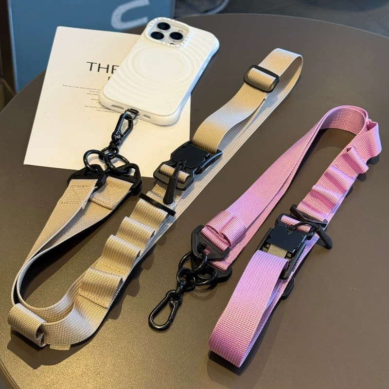 Custom Adjustable Phone Crossbody Lanyard, Detachable Buckle Wrist Strap with Universal Patch