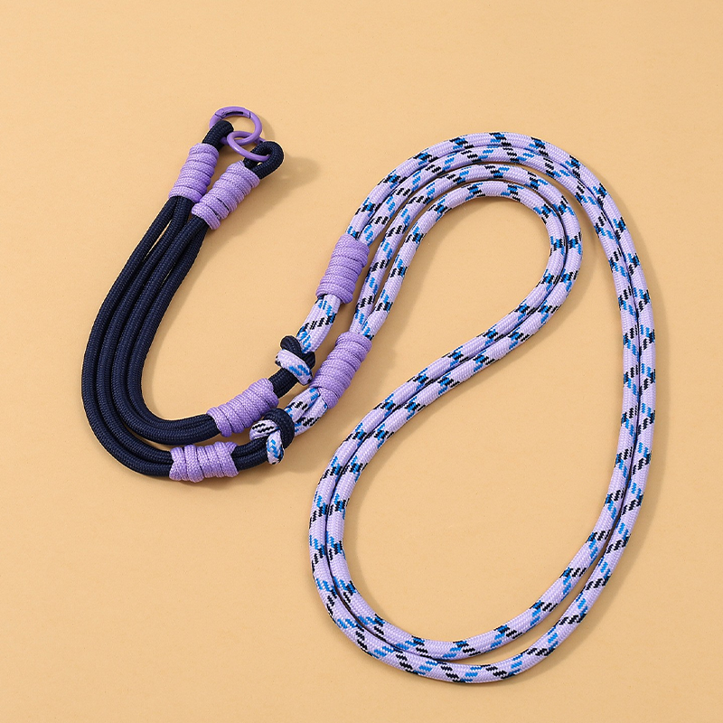 Custom Color Block Braided Phone Crossbody Strap, Adjustable Patchwork Phone Lanyard for Cell Phone Case Decor