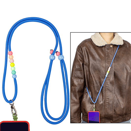Custom Dopamine Beaded Phone Lanyard, Adjustable Crossbody Strap, Universal Detachable Cell Phone Wrist Strap for Case