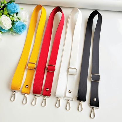 Custom Solid Color Adjustable Bag Strap, Replacement Crossbody Purse Shoulder Strap for Handbag & Backpack