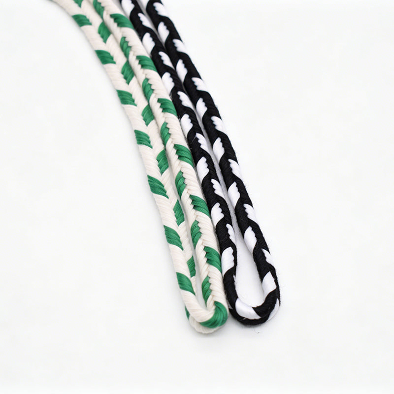 Custom 3-Strand Twisted Cotton Hemp Rope, Multi Color Braided Flat Twine Cord for Bag Decoration