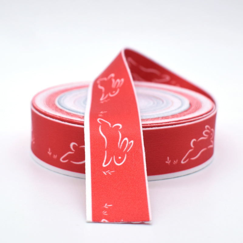 Custom Sublimation Printed Ribbon, Logo Heat Transfer Satin Ribbon for Gift Packaging Garment