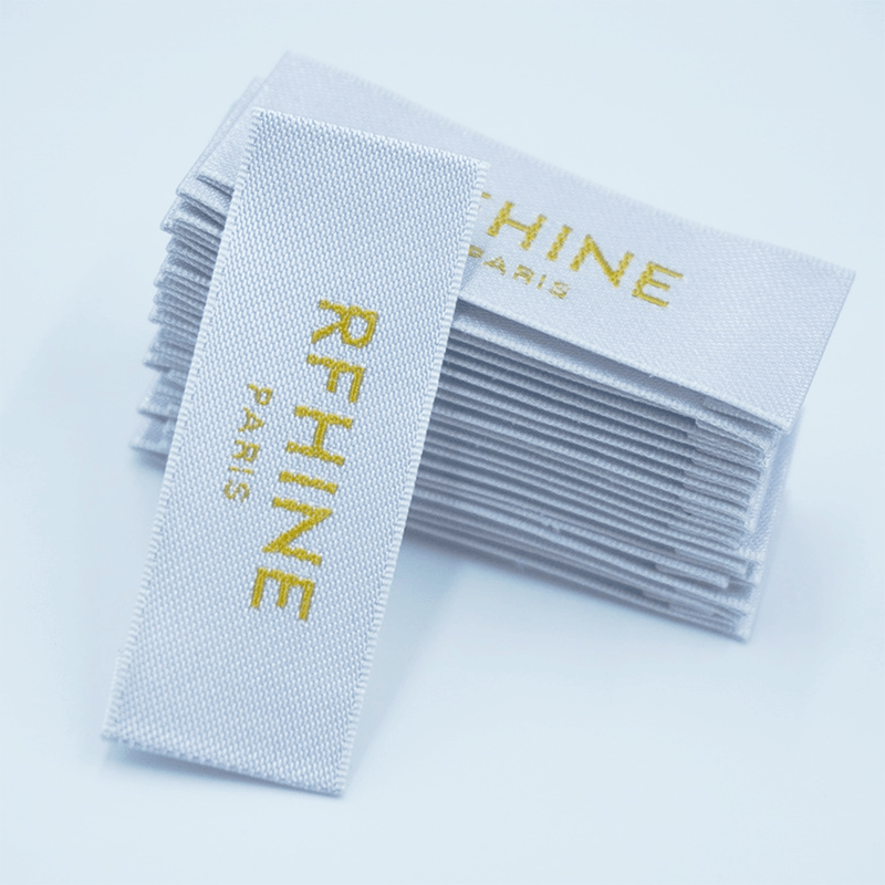 Custom Company Logo Woven Labels | Brand Garment Neck Woven Tags