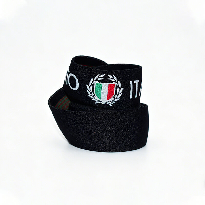Custom Logo Jacquard Woven Elastic Webbing Strap