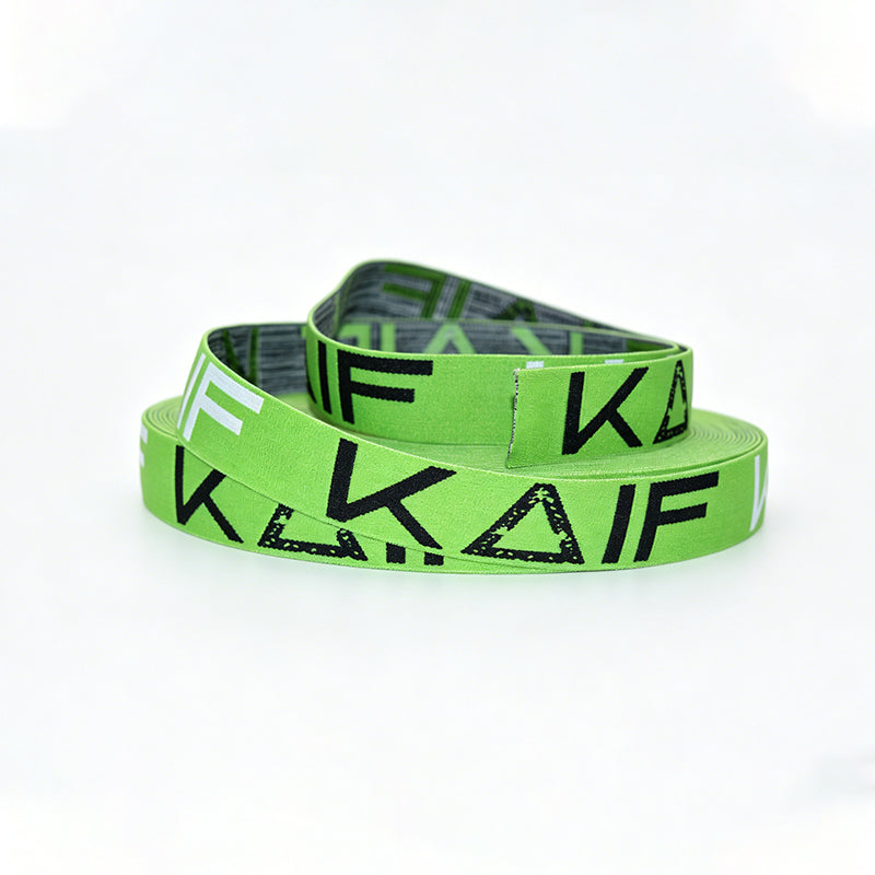 Custom Nylon Computer Jacquard Woven Logo Elastic Webbing Strap