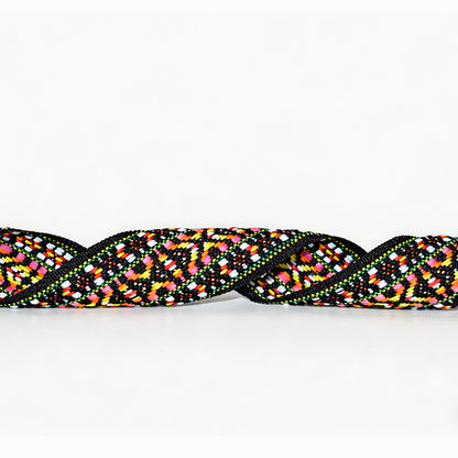Jacquard Colorful Polyester Webbing Strap Custom Printed Webbing For Bag Lanyard Handle