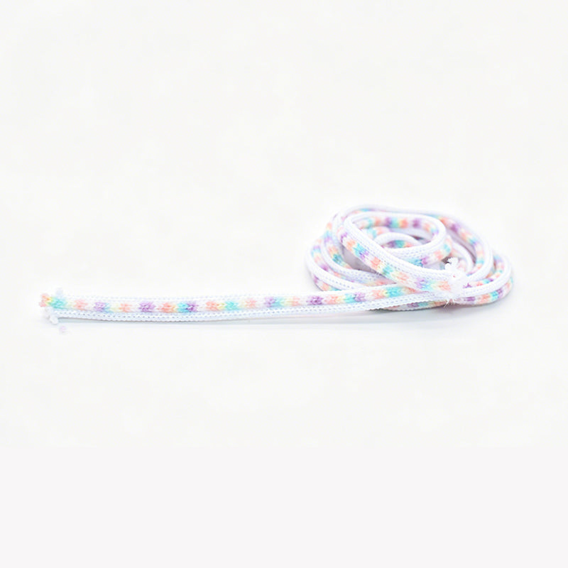 Custom Knitted Round Drawstring Cord, Polyester Knit Rope for Hoodie Garment Bag Accessories OEM