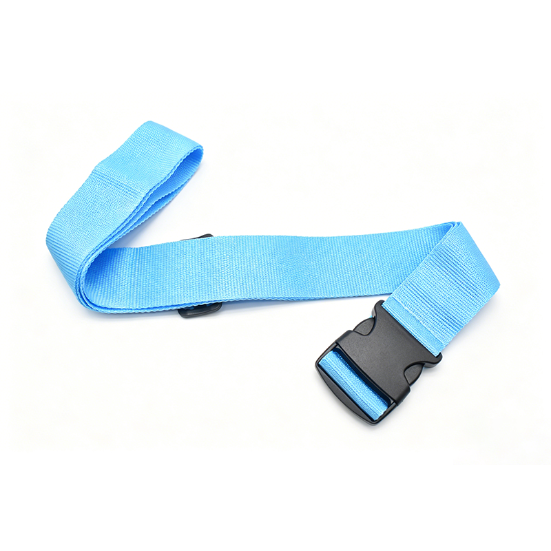 Custom Logo Luggage Strap Adjustable Polyester Suitcase Binding Belt Travel Luggage Security Strap OEM Custom Color Length