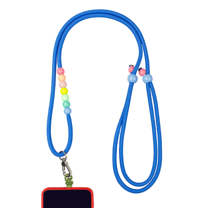 Custom Dopamine Beaded Phone Lanyard, Adjustable Crossbody Strap, Universal Detachable Cell Phone Wrist Strap for Case
