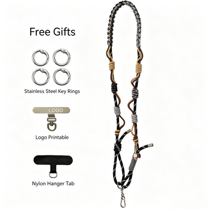 Multifunctional Outdoor Crossbody Lanyard, Adjustable Anti-Lost Strap for Phone & Camera