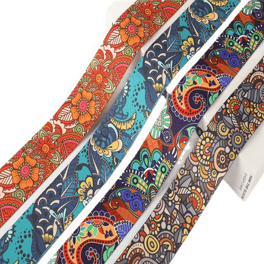 Custom Sublimation Printed Webbing Strap, Ethnic Pattern Polyester Shoulder Strap