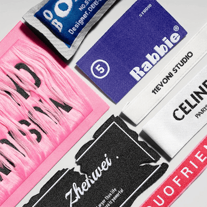 Custom Company Logo Woven Labels | Brand Garment Neck Woven Tags