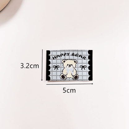 Custom Cartoon Woven Labels | Cute Pattern Garment Woven Tags