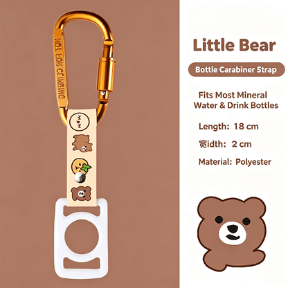 Custom Sublimation Water Bottle Lanyard with Carabiner & Silicone Loop, Portable Drink Bottle Holder Hook
