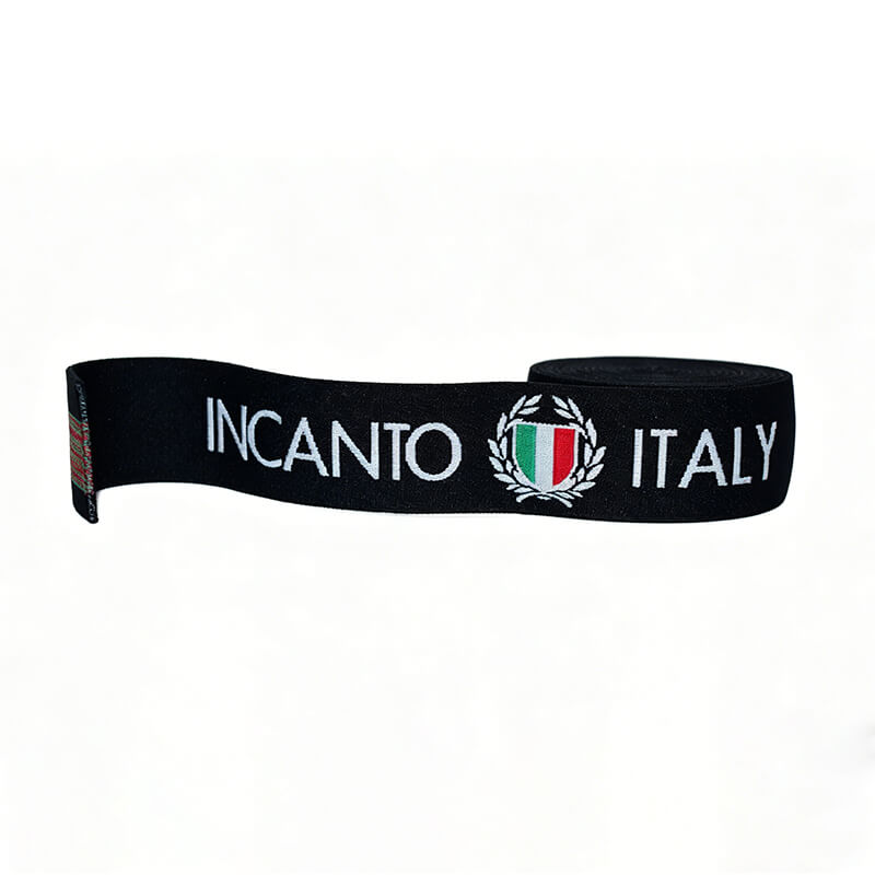 Custom Logo Jacquard Woven Elastic Webbing Strap