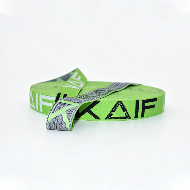 Custom Nylon Computer Jacquard Woven Logo Elastic Webbing Strap