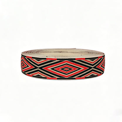 Custom Printed Jacquard Polyester High‑Elastic Woven Elastic Webbing Strap
