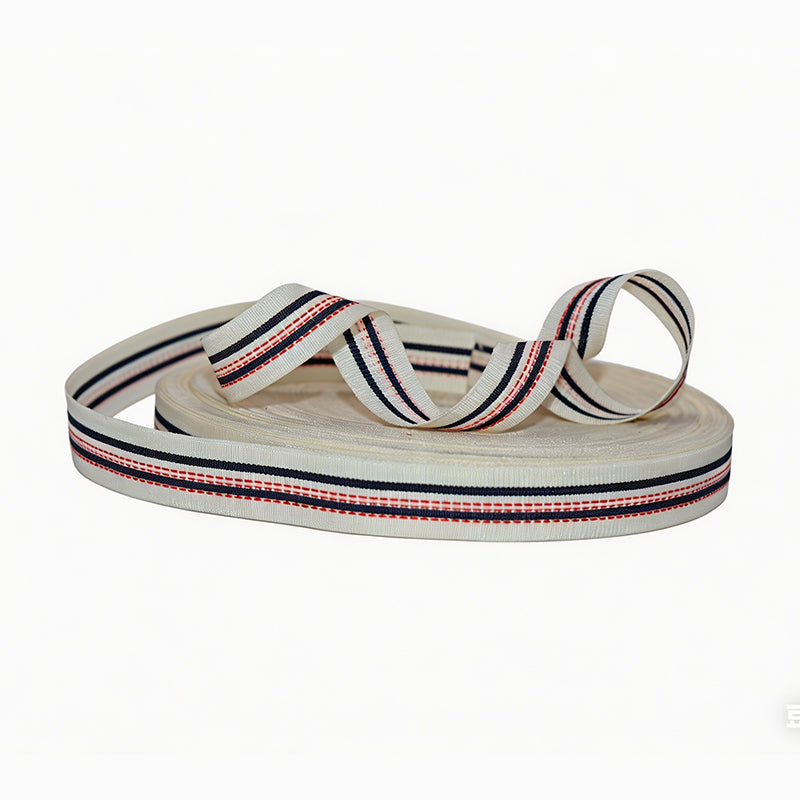 Jacquard Colorful Polyester Webbing Strap Custom Printed Webbing For Bag Lanyard Handle
