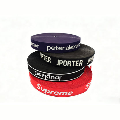 Jacquard Elastic Band Custom Logo Printed Elastic Webbing