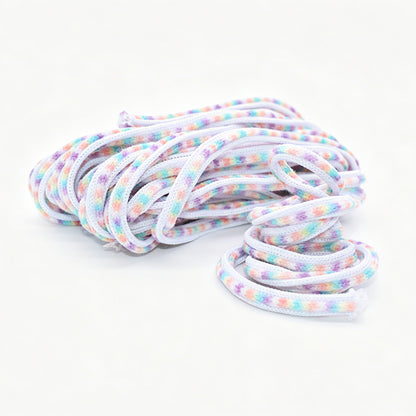 Custom Knitted Round Drawstring Cord, Polyester Knit Rope for Hoodie Garment Bag Accessories OEM