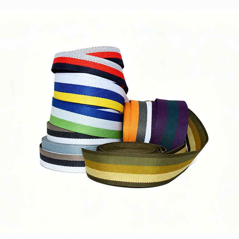 Custom Jacquard Polyester Webbing Strap, Personalized Printed Logo Colorful Ribbon For Accessories