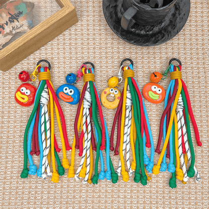 Custom Color Braided Tassel Keychain Handbag Decorative Tassel Pendant for Bag Garment Accessory