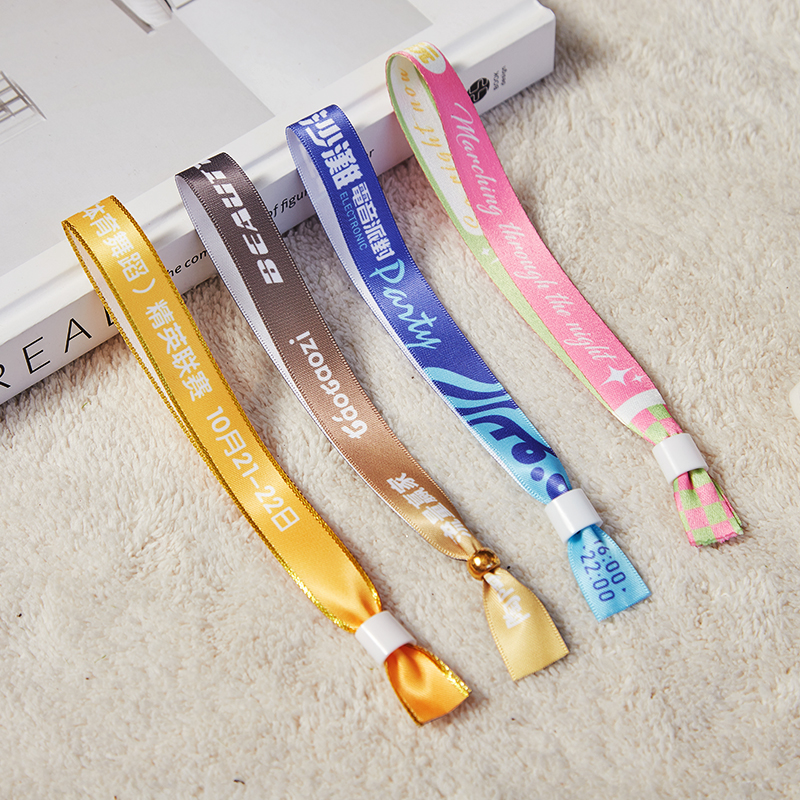 Custom Disposable Paper Event Wristband, Printed Tyvek Bracelet for Concert Festival Party OEM