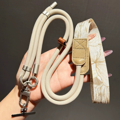 Custom Vintage Pattern Phone Crossbody Lanyard, Adjustable Anti-Lost Wrist Strap for Smartphones