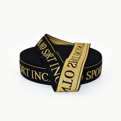 Custom Jacquard Printed Elastic Webbing Band, Logo Jacquard Elastic Tape for Garment Underwear Accessories
