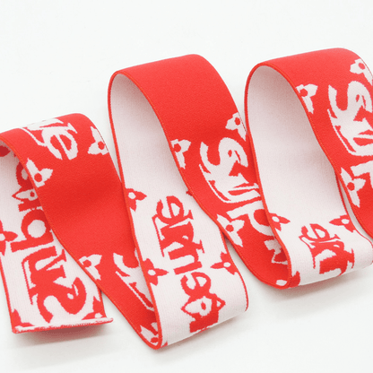 Custom Jacquard Elastic Band, Printed Polyester High Stretch Elastic Webbing, Logo Custom Elastic Strap For Garment, Underwear, Bag`