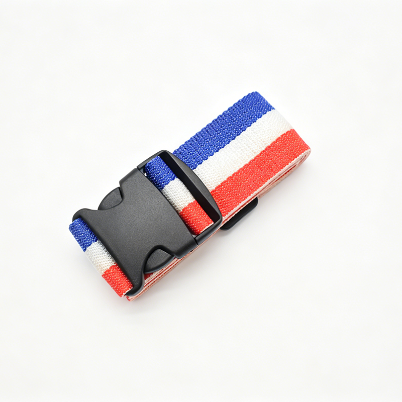 Custom Logo Luggage Strap Adjustable Polyester Suitcase Binding Belt Travel Luggage Security Strap OEM Custom Color Length