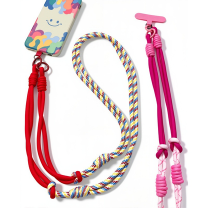 Custom Color Braided Phone Lanyard Woven Strap Crossbody Mobile Phone Wrist Strap for Key Bag