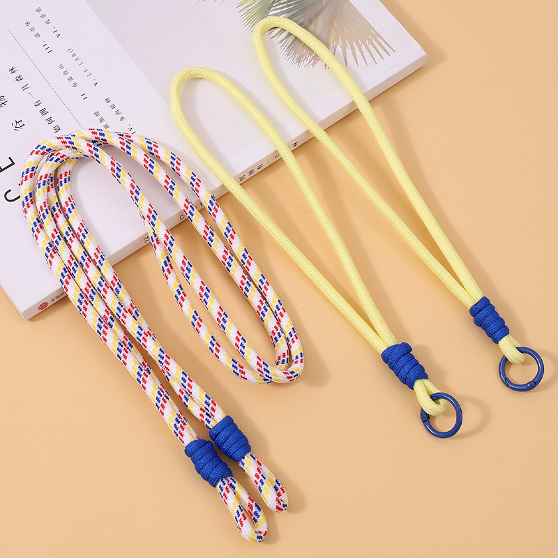 Custom Color Block Braided Phone Crossbody Strap, Adjustable Patchwork Phone Lanyard for Cell Phone Case Decor