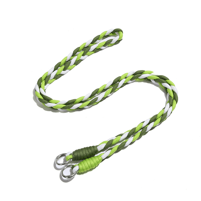 Custom Braided Phone Lanyard, Dual Clasp Anti-Lost Crossbody Phone Strap, Multi-Purpose Solid Color Handmade Cord