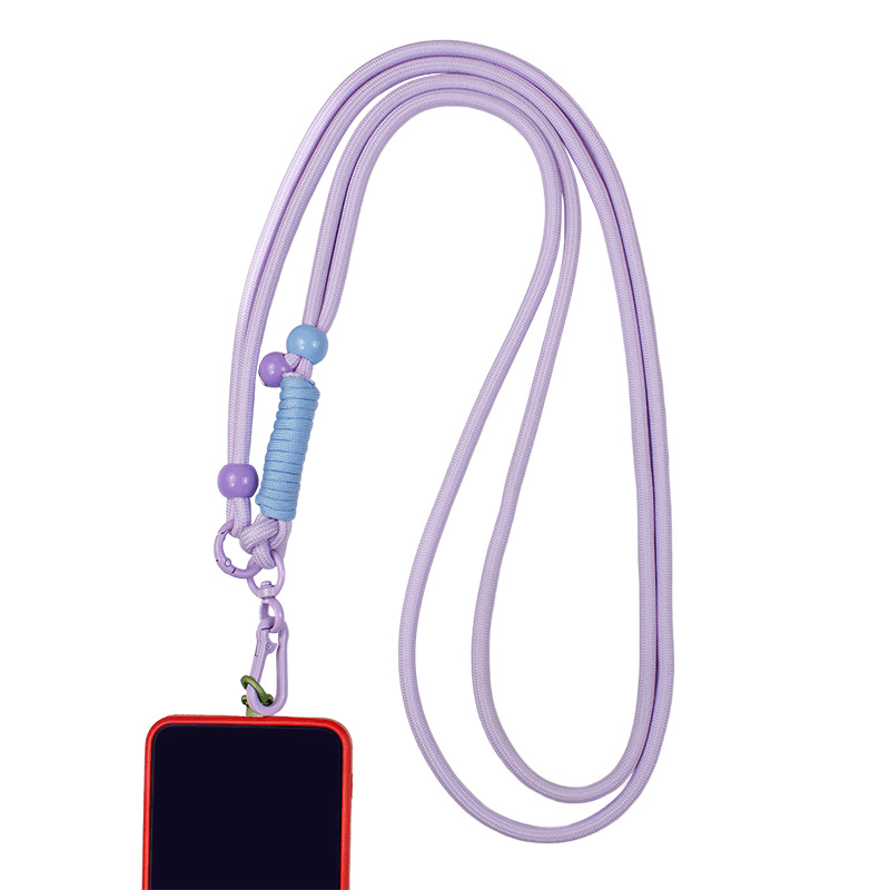Custom Dopamine Beaded Phone Lanyard, Adjustable Crossbody Strap, Universal Detachable Cell Phone Wrist Strap for Case